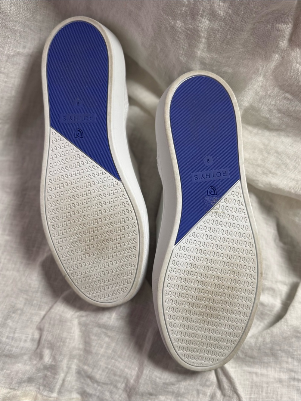 Rothy's EUC White Slip-On Sneakers - Picture 4 of 12